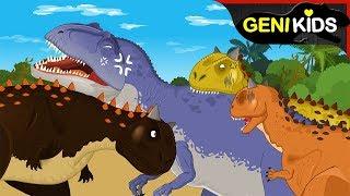 공룡대전 백악기 시대 공룡 카르노타우루스 vs 기가노토사우루스 사냥의 기술  공룡상식  지니어드벤쳐