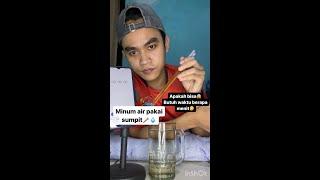 Minum air pake sumpit butuh waktu berapa menit