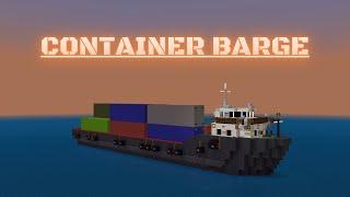 Minecraft How to build a Ship in Minecraft Container Barge Minecraft Ship Tutorial