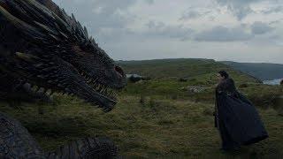 Game Of Thrones 7x05- Jon meets Drogon