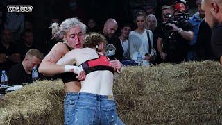 The Best Fights of Female Fighter in TOP DOG  Bare-knuckle Boxing 