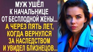 Муж ушёл от жены к начальнице. А через пять лет когда вернулся за наследством и увидел близнецов...