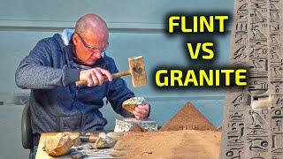 How the Ancient Egyptians Cut Granite with Flint  Experiment