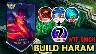 GLOBAL BALMOND BUILD HARAM AUTO WINSTREAK SAKIT PARAH PAKE EMBLEM INI - GAMEPLAY - MOBILE LEGENDS