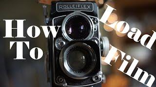 How To Load Film Into A Rolleiflex 2.8 TLR Medium Format Camera