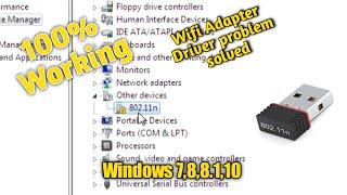 Wifi driver missing problem windows 7  802.11 n wlan driver  Fix wifi 802.11n