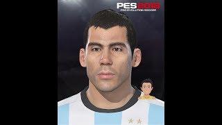 Carlos Tevez PES 2018 Face Build