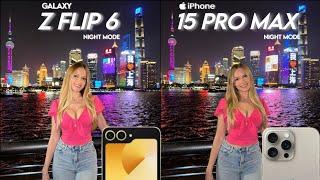 Samsung Galaxy Z Flip 6 Vs iPhone 15 Pro Max Night Mode  Camera Test Comparison