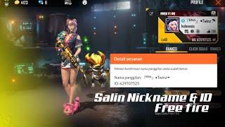 Cara Salin Nickname Free Fire pakai ID Paling GAMPANG