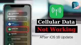 How To Fix Cellular Data Not Working on iPhone After iOS 18 Update  Cellular Data Problem Solved