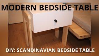 DIY - SCANDINAVIAN BEDSIDE TABLE