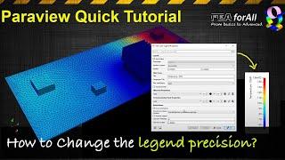 How to change legend precision in Paraview