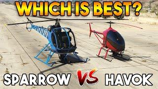 GTA 5 ONLINE  SPARROW VS HAVOK WHICH IS BEST?