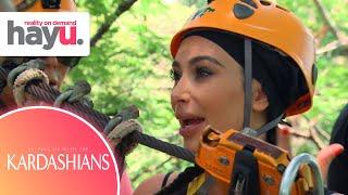 Kim Freaks Out While Zip Lining in Thailand  Season 9  Keeping Up With Kardashians