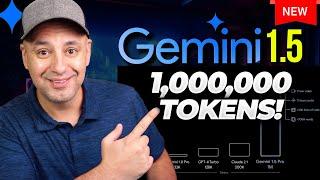 Google Gemini 1.5 - Google Shocked Everyone with 1000000 Token Context Window