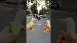 Quack up your summer with the banana duck water gun