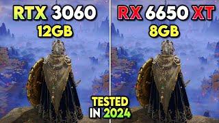 RX 6650 XT vs. RTX 3060 12GB - New Games Tested in 2024