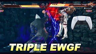 Tekken 8  How To Do Kazuya New 3x EWGF Combo PS5 PAD