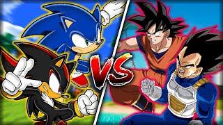 Goku & Vegeta VS Sonic & Shadow  Sprite Animation