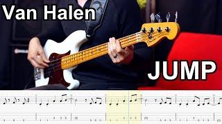 Van Halen - Jump  BASS COVER + Play-Along Tabs