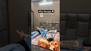 Before Marriage VS After Marriage ️ #marriagelife #rajatswati #funnycouple #cuddle #twist #shorts