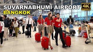 Bangkok Suvarnabhumi Airport - Walking Tour   Thailands busiest airport