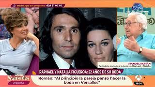 Raphael y Natalia Figueroa 52 años de su boda.Y ahora SonsolesAntena 3.12.07.2024.