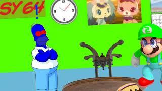 Dark Homer Simpson Ruins SY64 The Jewelpet Mario Fan 2011s Birthday PartyGrounded