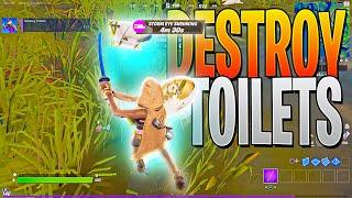 DESTROY TOILETS Fortnite Season 5 Week 3 Epic Quests