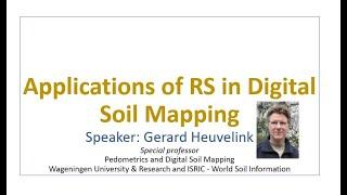 Applications of RS in Digital Soil Mapping