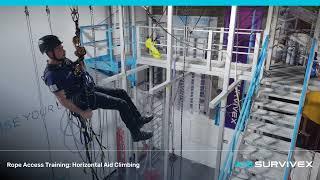 Rope Access Training How to Horizontal Aid Climb