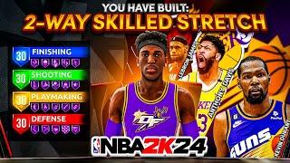 THE STRETCH BUILD THAT CAN DO EVERYTHING • BEST BUILD NBA 2K24 REVEALED 2-WAY SKILLED STRETCH