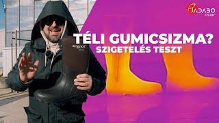 Téli gumicsizma - szigetelés teszt