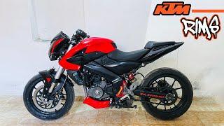 Installing KTM Rims in Pulsar Ns200 Stock Swingarm  Project Dream Build Part-6