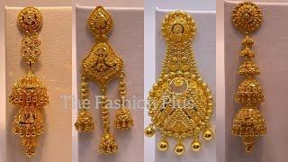 22k Gold Earring Designs with Weight & Price @TheFashionPlus