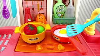 Satisfying with Unboxing & Review Miniature Kitchen Set Toys Cooking Video  ASMR Videos no music