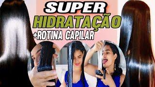 SUPER HIDRATAÇÃO SALVA CABELO COM BABOSA PASSO A PASSO+ ROTINA CAPILAR #tratamento #babosa#receitas