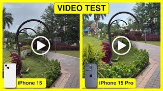 iPhone 15 vs 15 Pro Camera Video Test - Settings Quality Features & Detailed Comparison