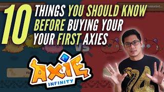 10 things I wish i knew before buying my FIRST axies  Axie Infinity - Blockchain NFT game