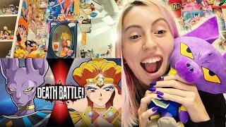 Beerus VS Sailor Galaxia Dragon Ball VS Sailor Moon  DEATH BATTLE -  REACTION