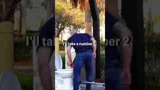 Motorized Toilet at the Drive Thru Prank  Fart 1  #shorts