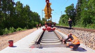 Капитальный ремонт железной дороги - все процессы  Railway track complete repair - all processes