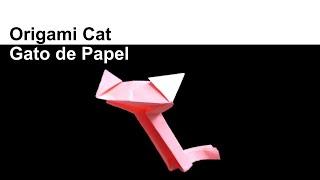 How to Make an Origami Paper Cat  ‍⬛DIY Crafts Home Decor Handmade - Cómo hacer un Gato de papel