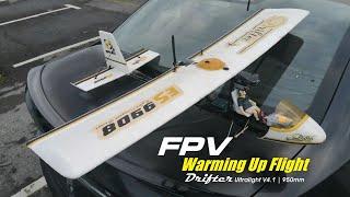 FPV Drifter Ultralight plane - Warming Up Flight