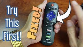 TCL Roku Smart TV  Remote Control Fixed Not Working  Unresponsive or intermittently Ghosting etc