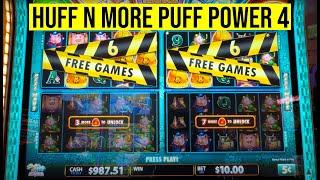 HUFF N MORE PUFF POWER 4 SLOT WE ACTUALLY WON MONEY