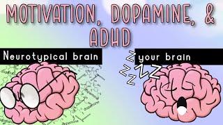 Motivation Dopamine & ADHD why its hard to get motivated & 6 techniques to help with motivation