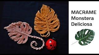 Macrame Monstera deliciosa  Macrame leaf  DIY  Makrome Devetabanı yaprağı nasıl yapılır