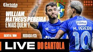 Se liga nas DICAS para fazer 100pts na rodada 25 do CARTOLA  LIVE DO CARTOLA 