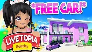 *FREE CAR* Modern Mansion in LIVETOPIA Roleplay roblox